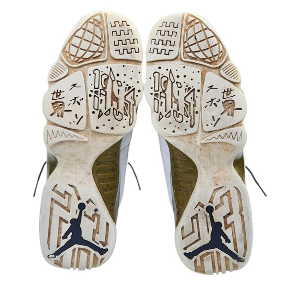 Air Jordan 9 Retro Big Statue GS 302359-109 White Black Militia Green Size 7Y - Picture 12 of 12